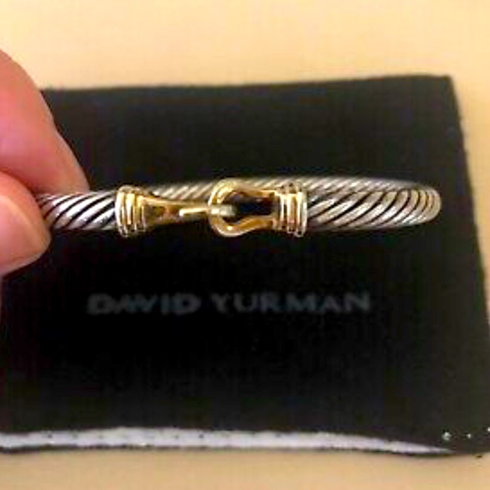 David Yurman 5mm cable buckle cuff bracelet